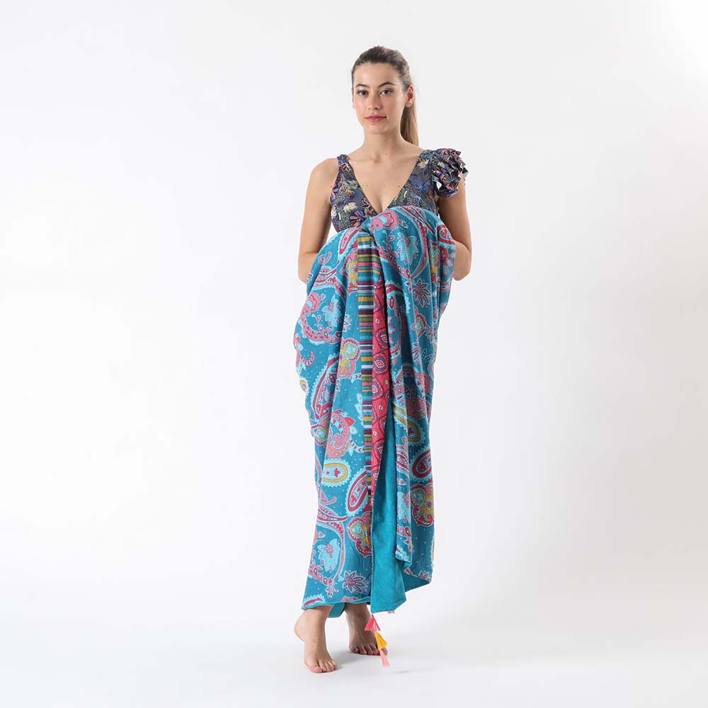 Toalla Paisley Celeste Humana