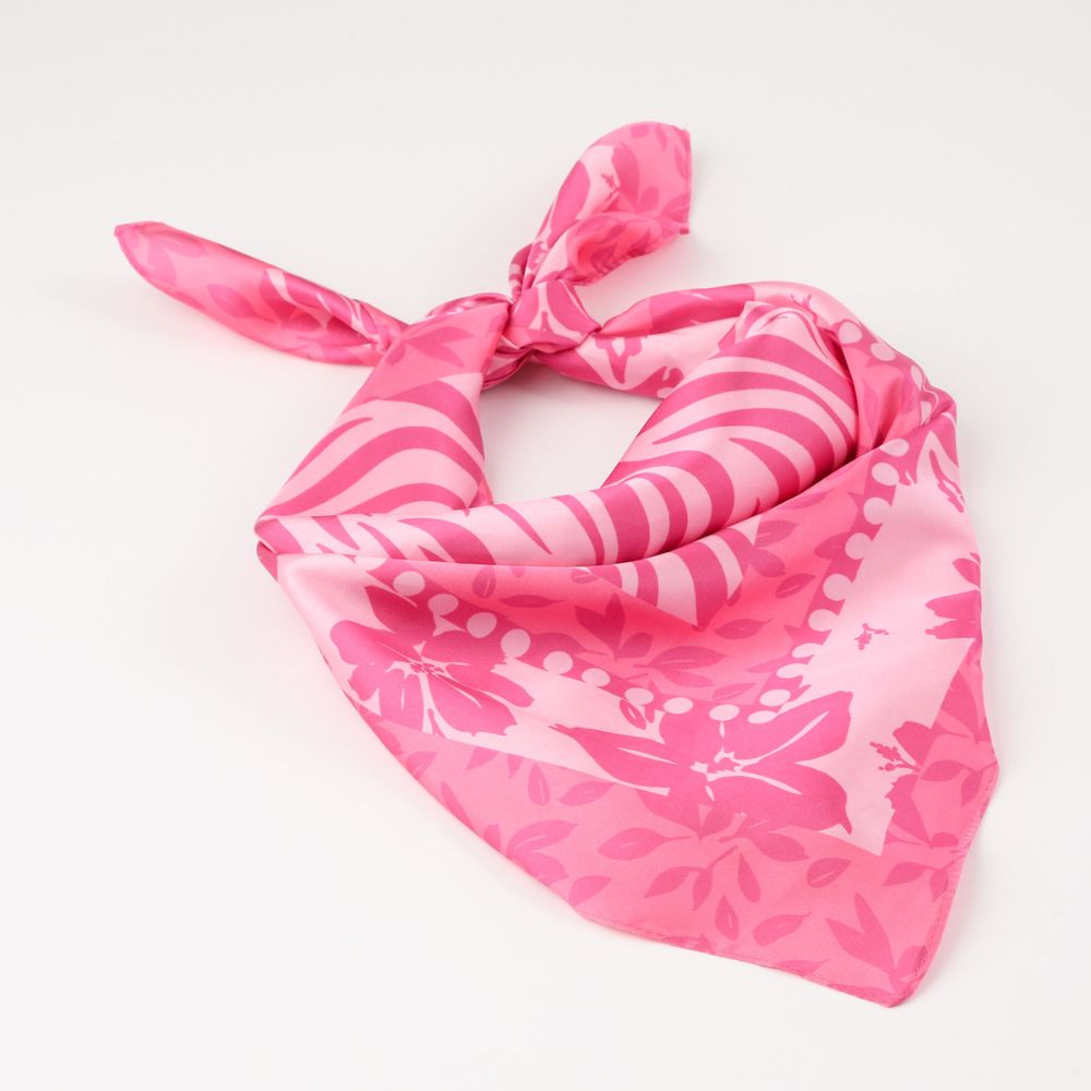 Bandana Myrtos Floral Fucsia Id