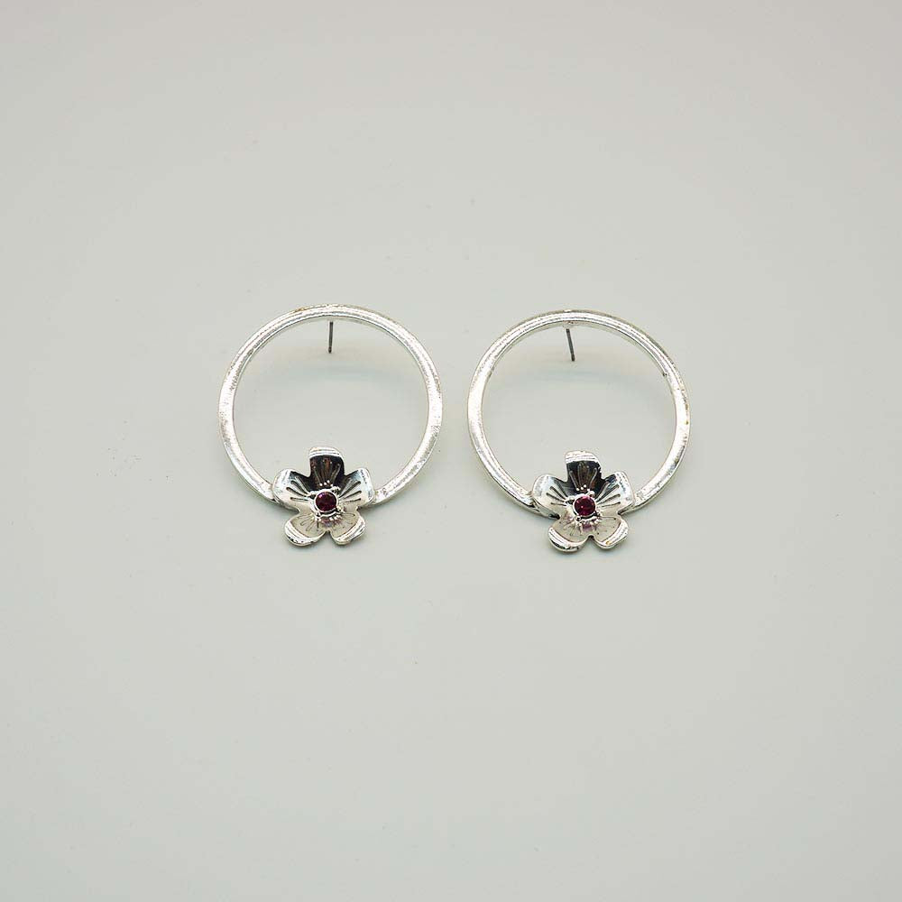 Aros Largos Mili Plateado Tatienne