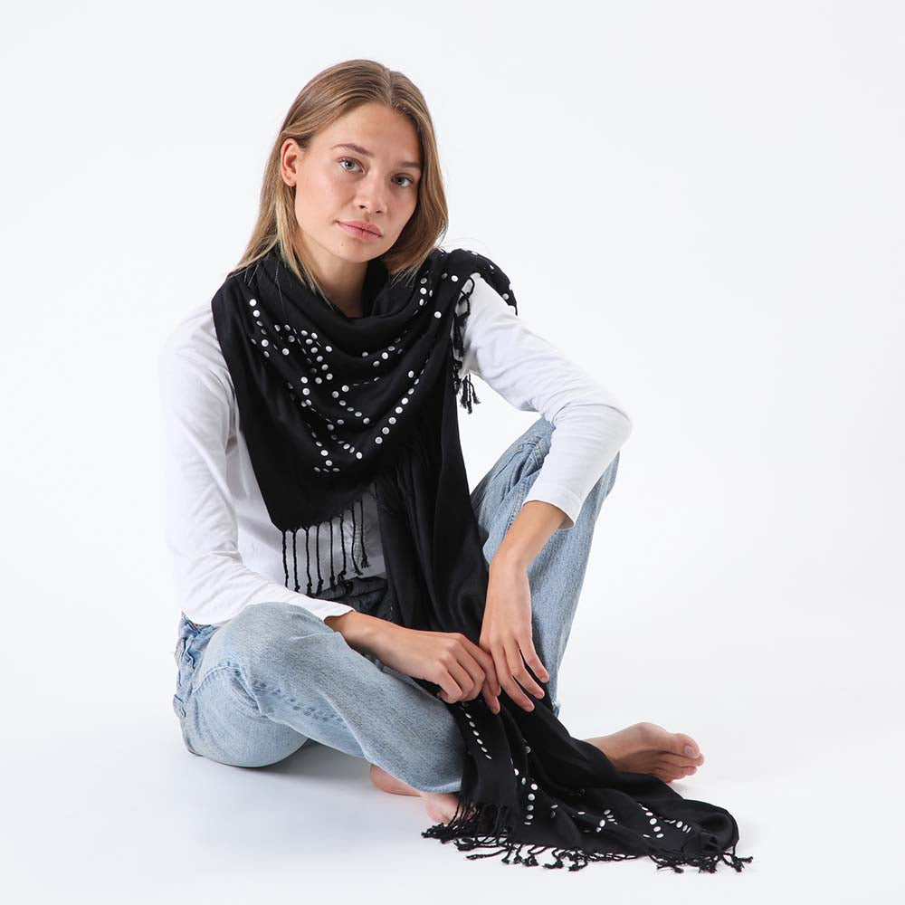 Pañuelo Liso Mallorca Negro Humana