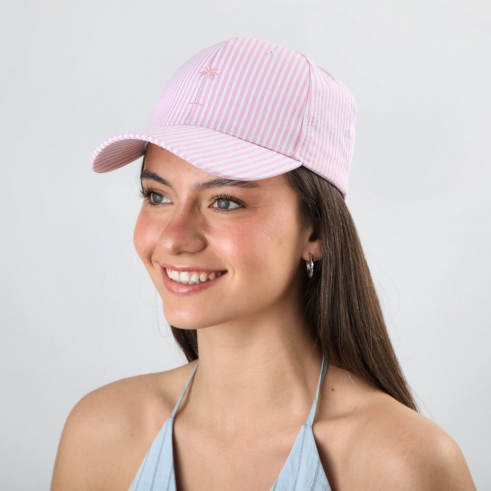 Sombrero Jockey Palm Beach Rosado Humana