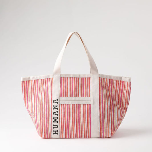 Cartera Tote Dena Tejido Horizontal Rosa Humana