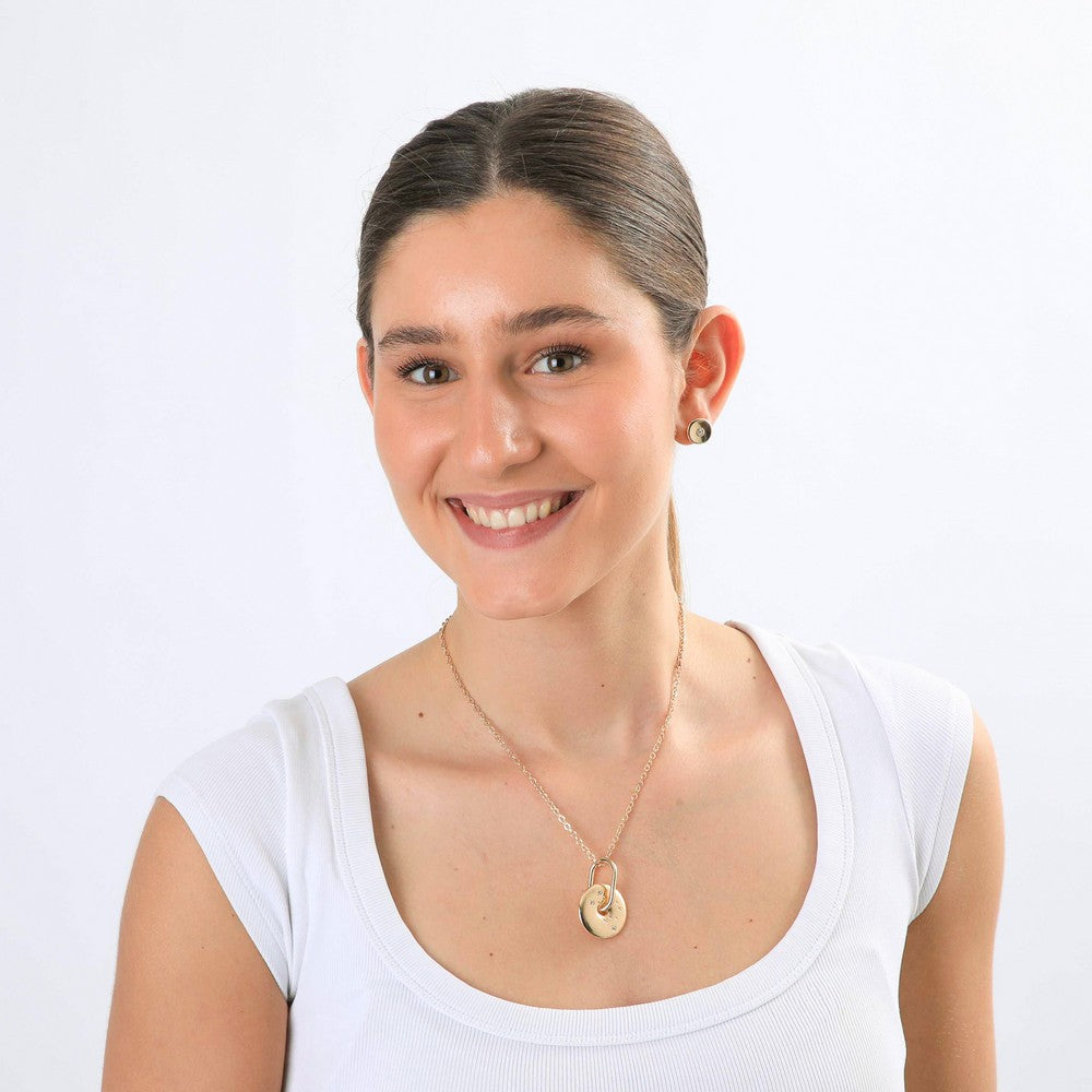 Set De Collar Ximena Dorado I-D