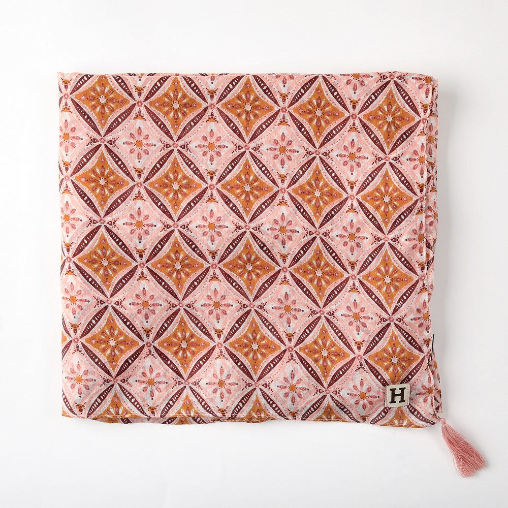 Pañuelo Estampado Dino Rosado Humana