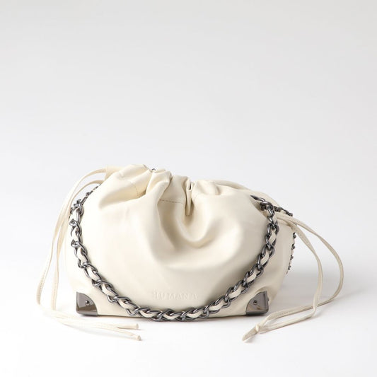 Cartera Bandolera Caty Acolchada Beige Humana