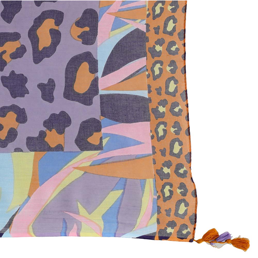 Pareo Pastel Cheeta Morado Humana