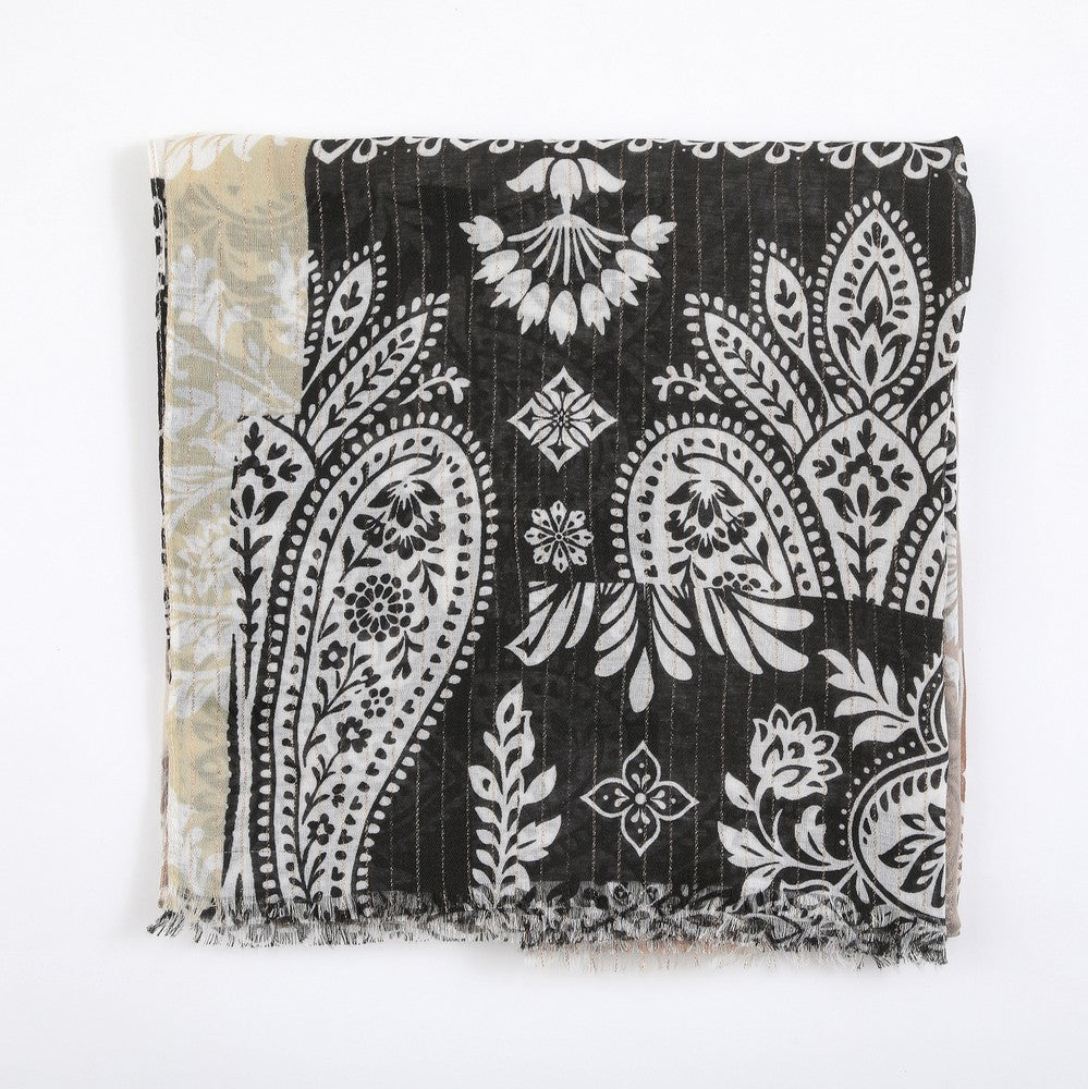 Pañuelo Estampado Cannes Beige I-D