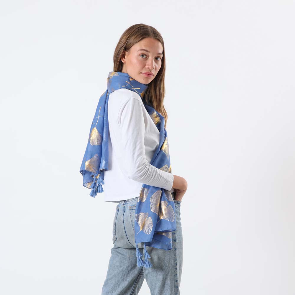 Pañuelo Liso Cáeres Azul Humana