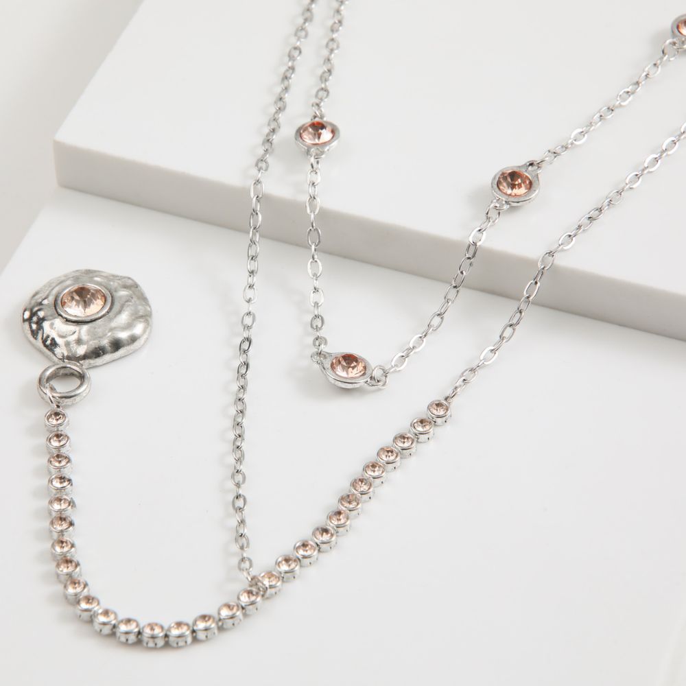Collar Corto Roe Plateado Tatienne