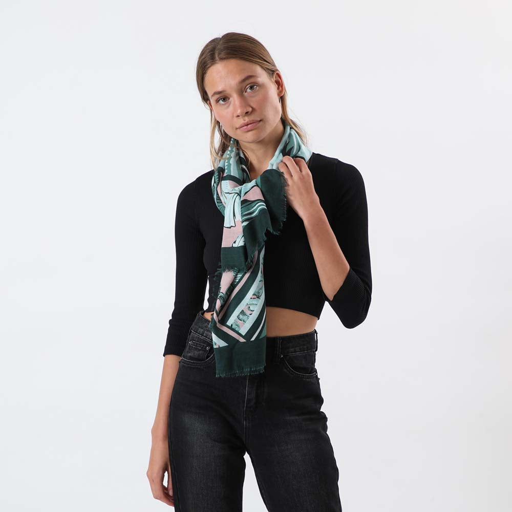 Pañuelo Estampado Yesil Verde i-D