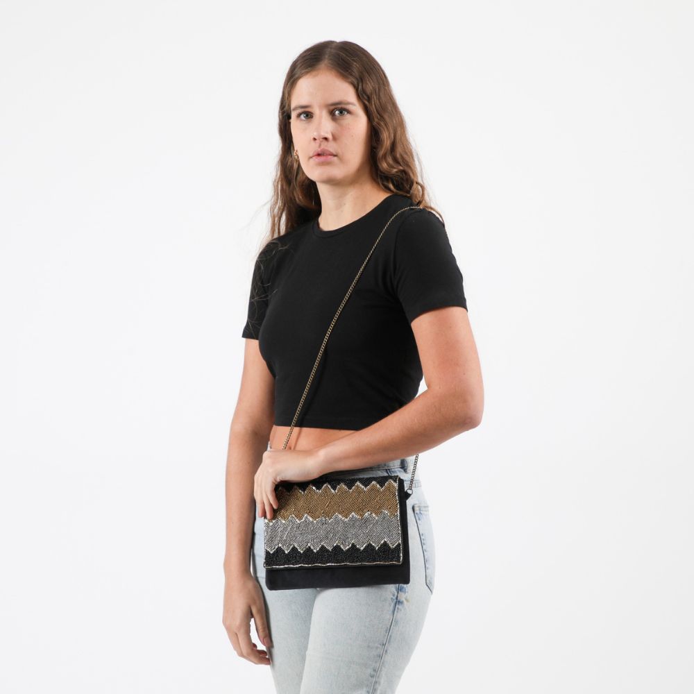 Clutch Cassis Negro Tatienne