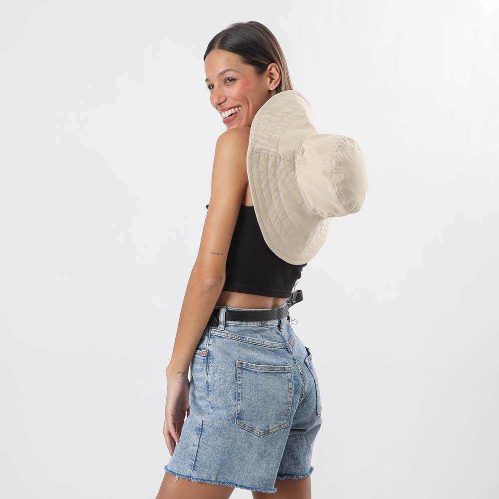 Sombrero Bucket Beige i-D