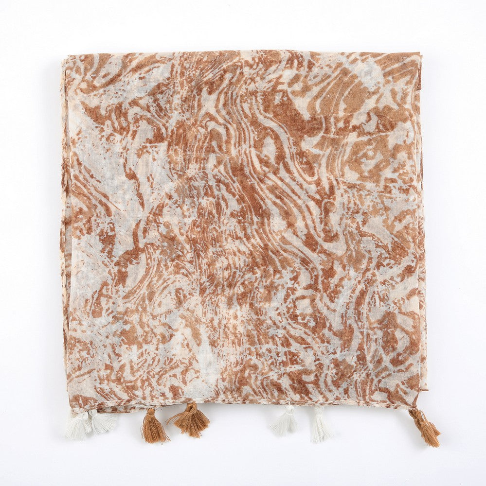 Pañuelo Estampado Crawley Beige I-D