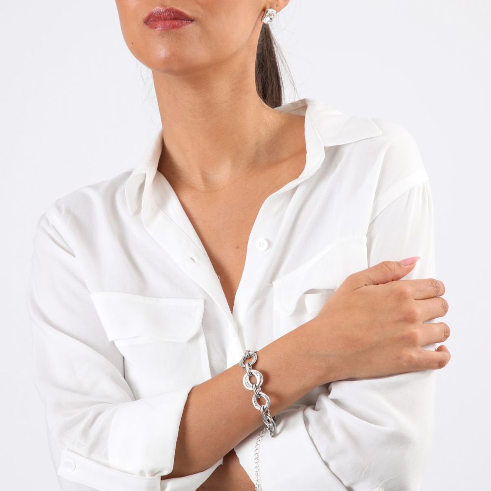 Pulsera Blanda Dulop Plateado Tatienne