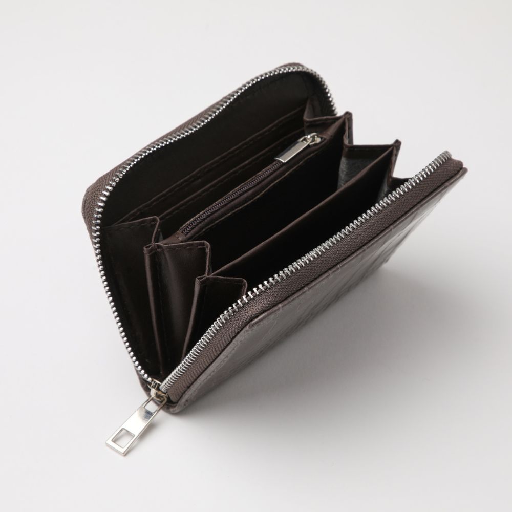 Billetera Mediana Croco Gris i-D