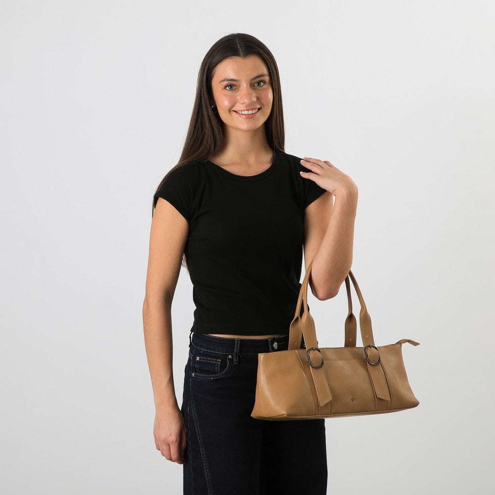 Cartera Hombro Celosia Camel I-D