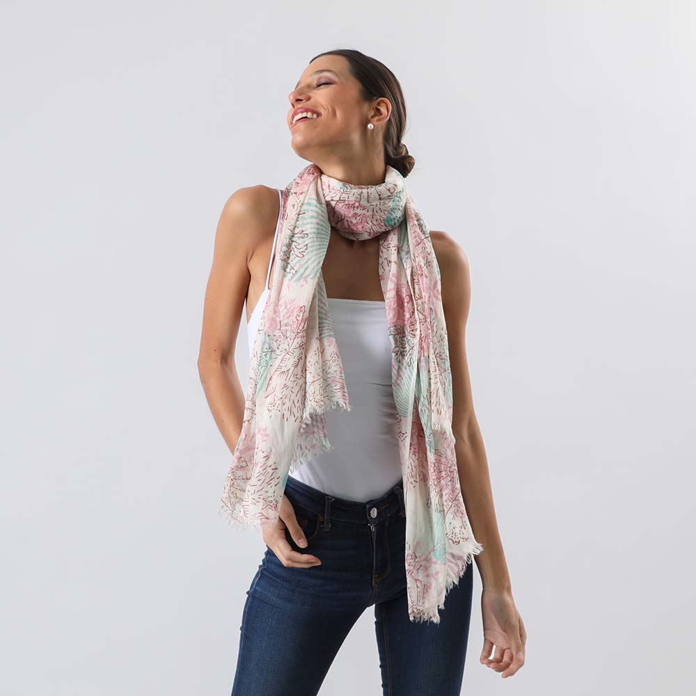 Pañuelo Estampado Ariel Rosado Humana