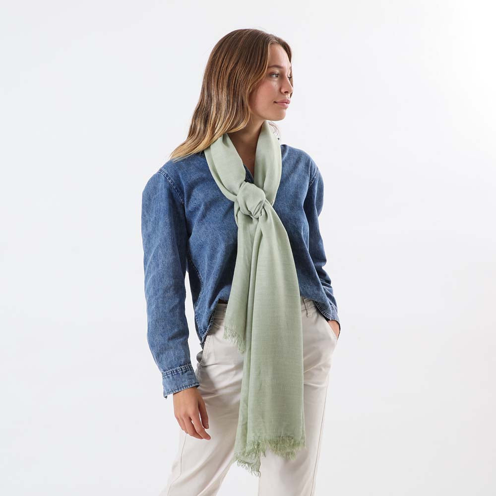 Pañuelo Liso Mantua Verde Tatienne