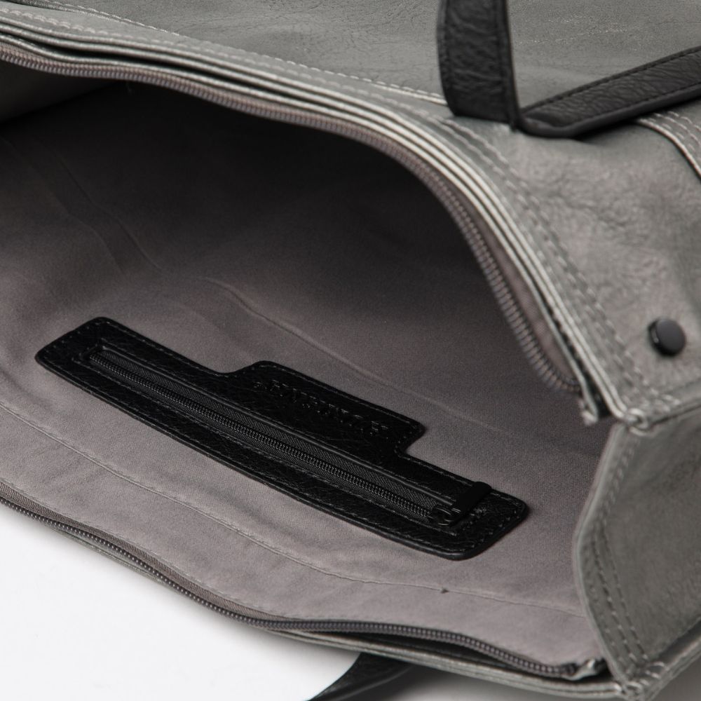 Cartera Hombro Gandía Plateada Humana