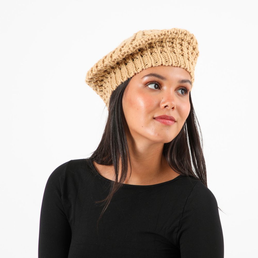 Gorro Boina Luna Beige I-D