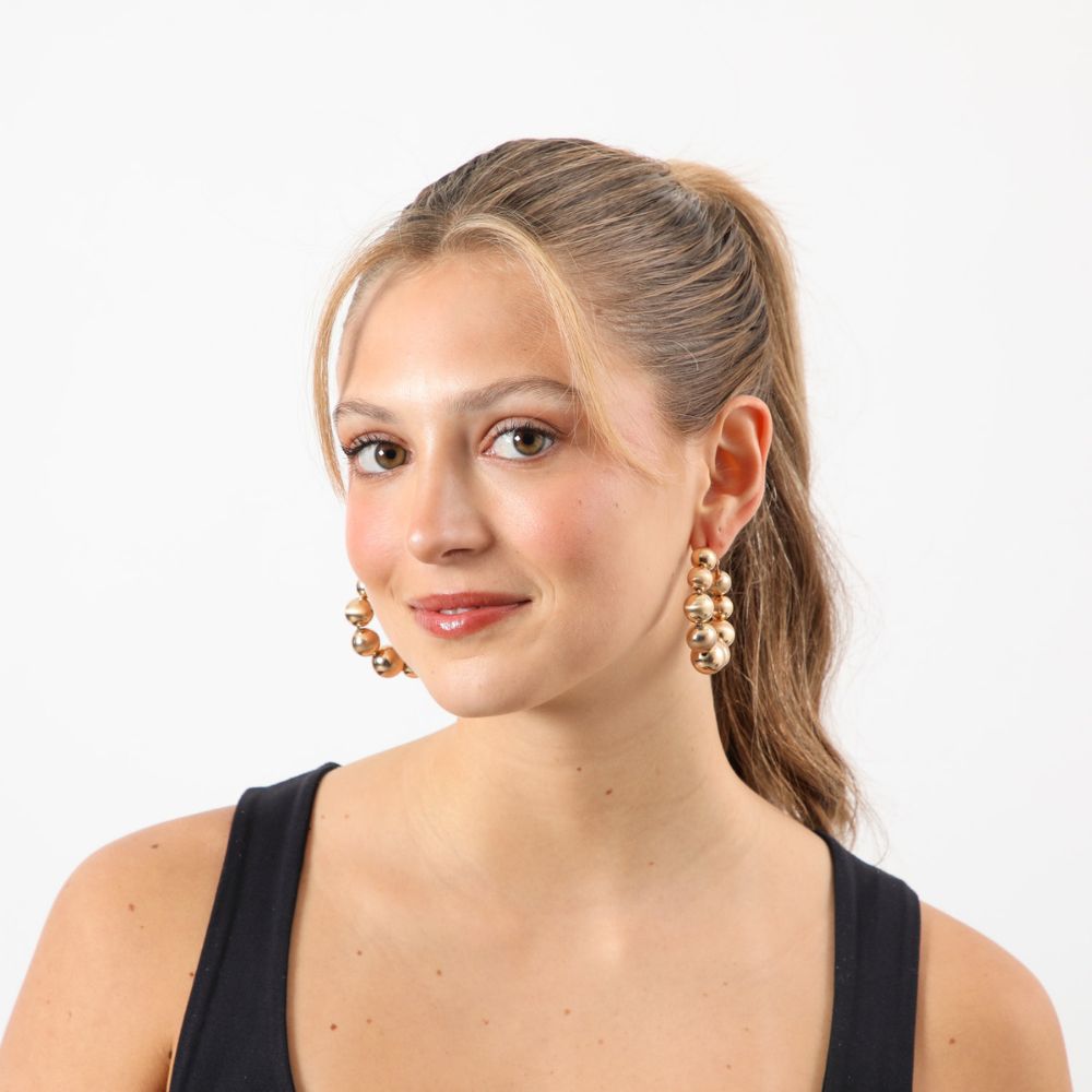 Aros Argollas Fashion Statement 7 Dorado Humana