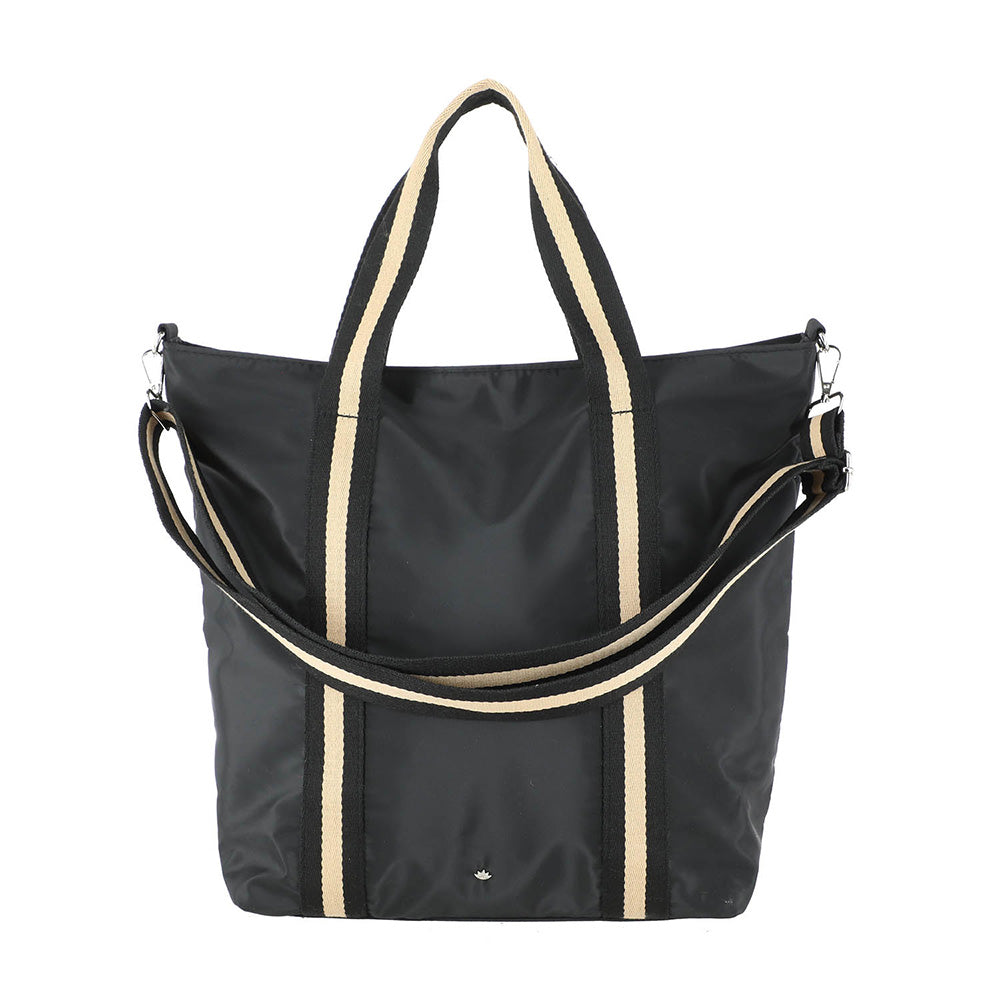 Cartera Hombro Webing Negra i-D