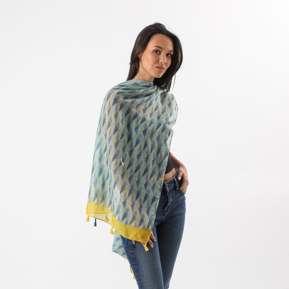 Pañuelo Estampado Petra Amarillo Tatienne
