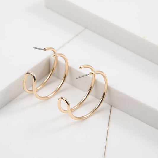 Aros Argolla Muna Dorado Tatienne