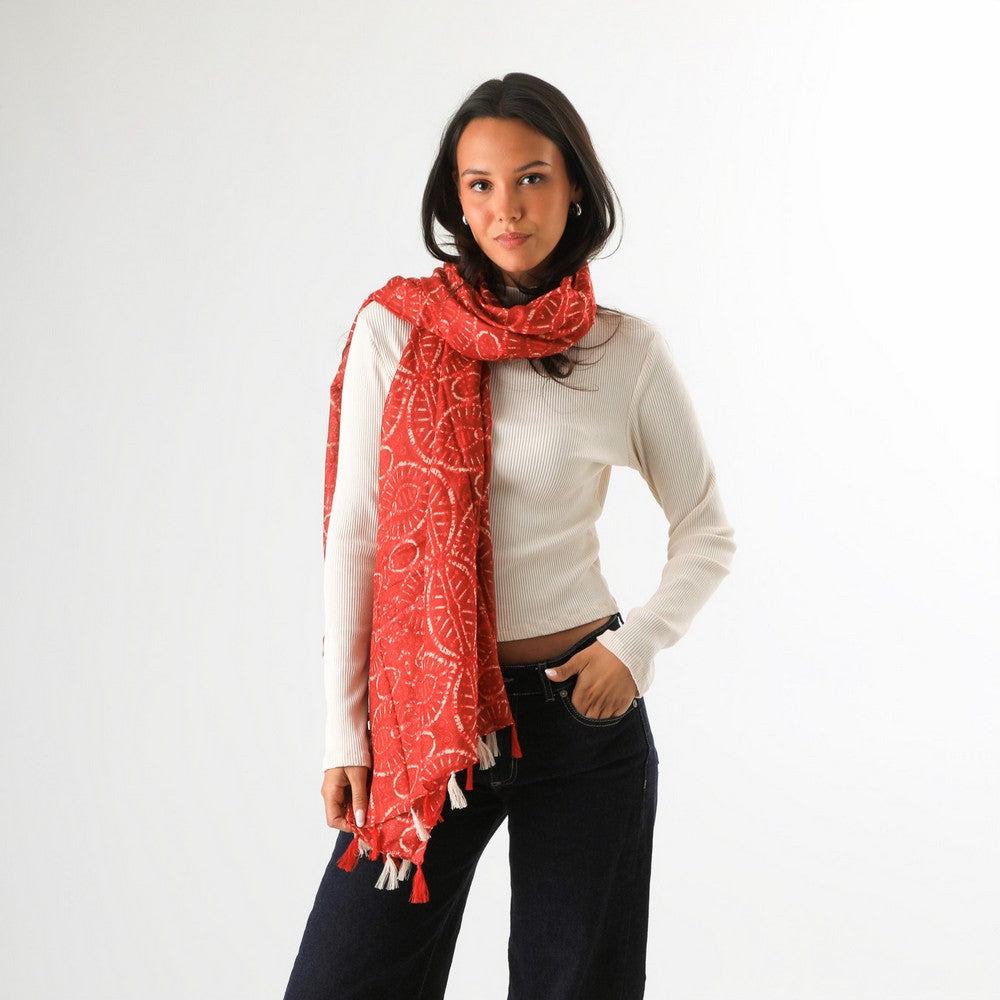 Pañuelo Estampado Hans Rojo Humana