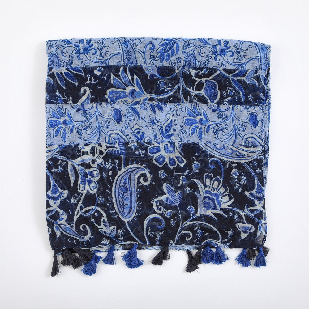 Pañuelo Estampado Alheli Blue I-D