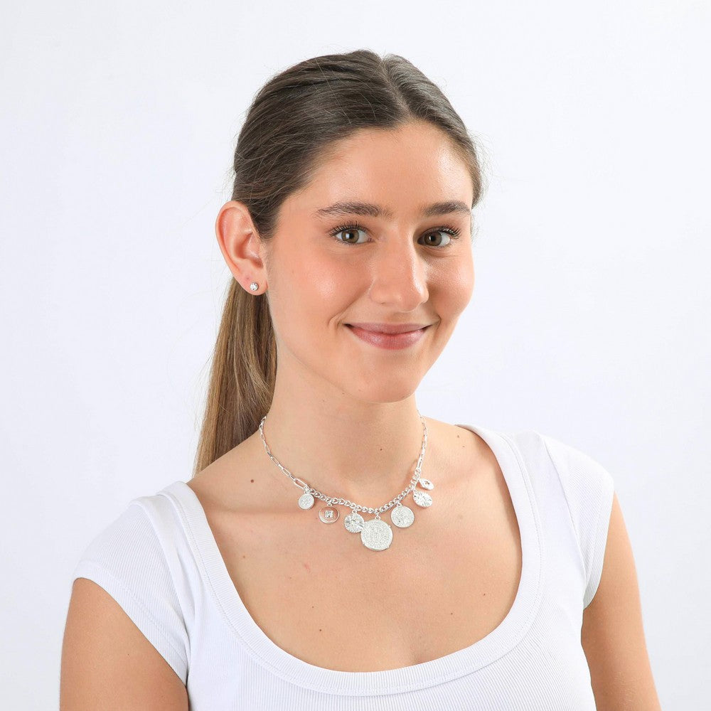Collar Corto Vida Plateado I-D