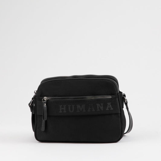 Cartera Bandolera Cosi Nylon Negro Humana
