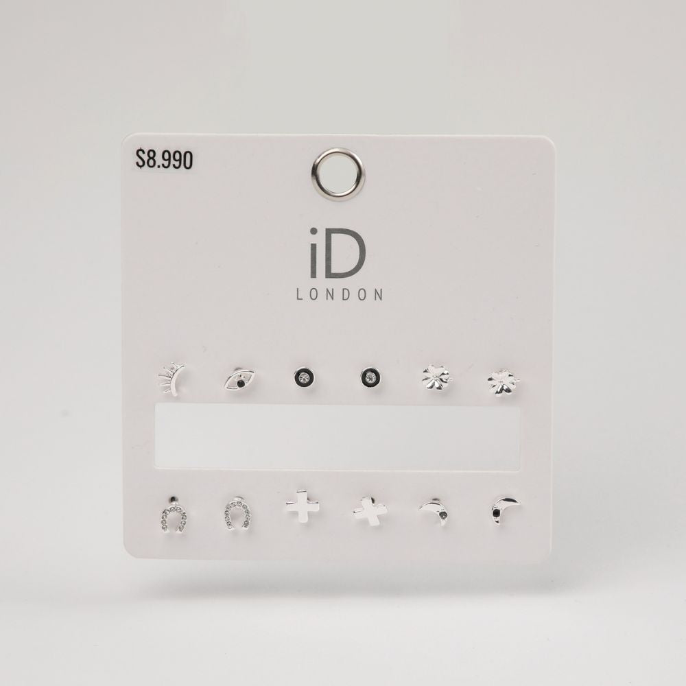 Aros Set Naomi Plateado i-D