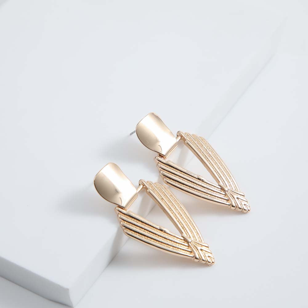 Aros Largo Agatha Dorado i-D