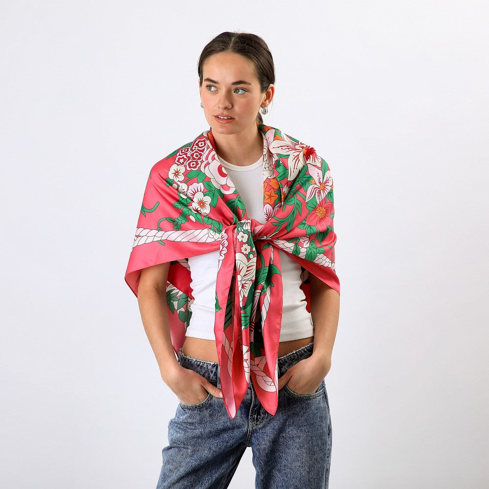 Pañuelo Bandana Maxi Luca Rosado Humana