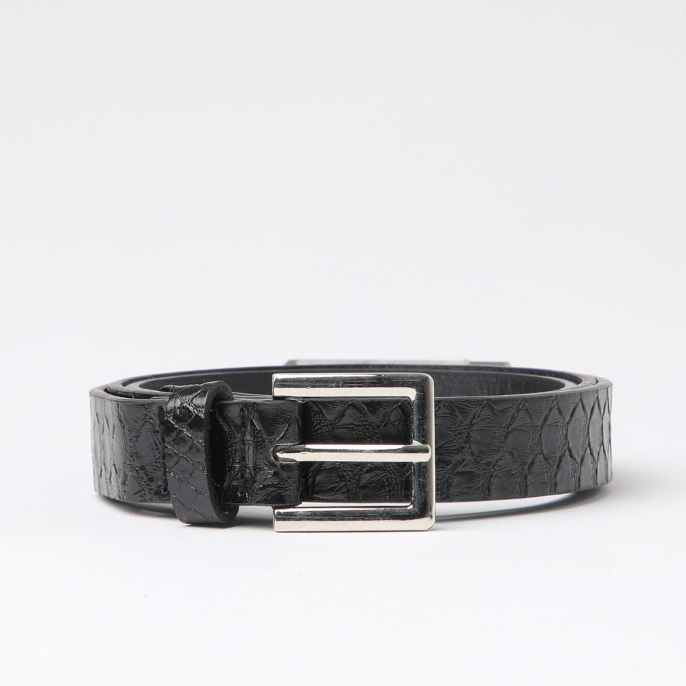 Cinturón Snake Silver Negro Tatienne