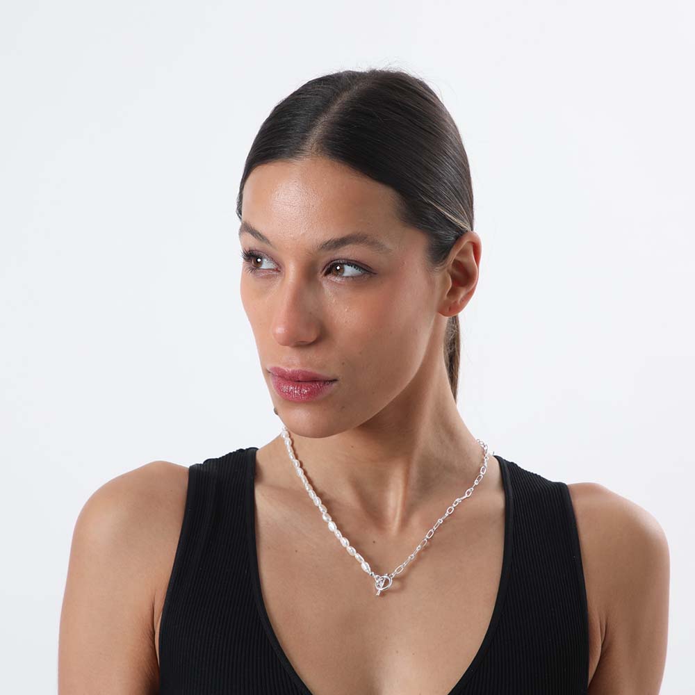Collar Corto Sout Plateado i-D