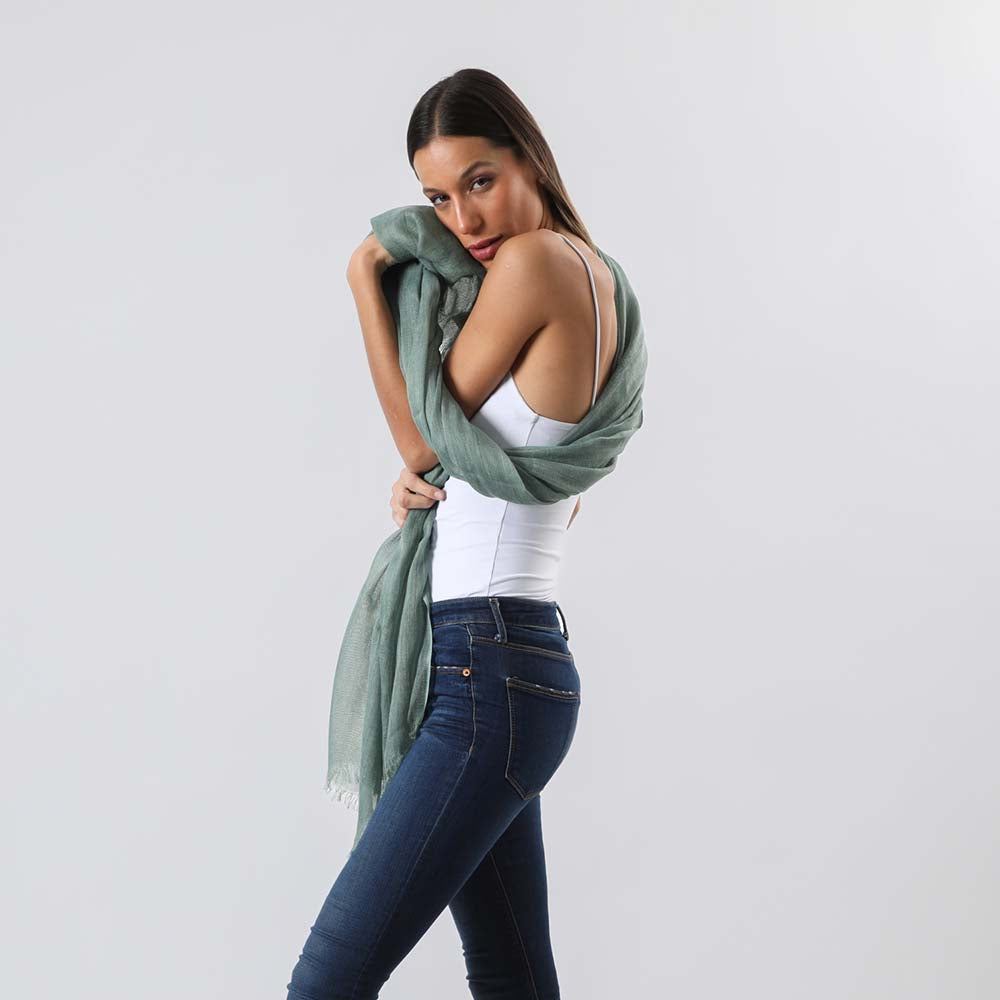 Pañuelo Liso Lilium Verde Humana