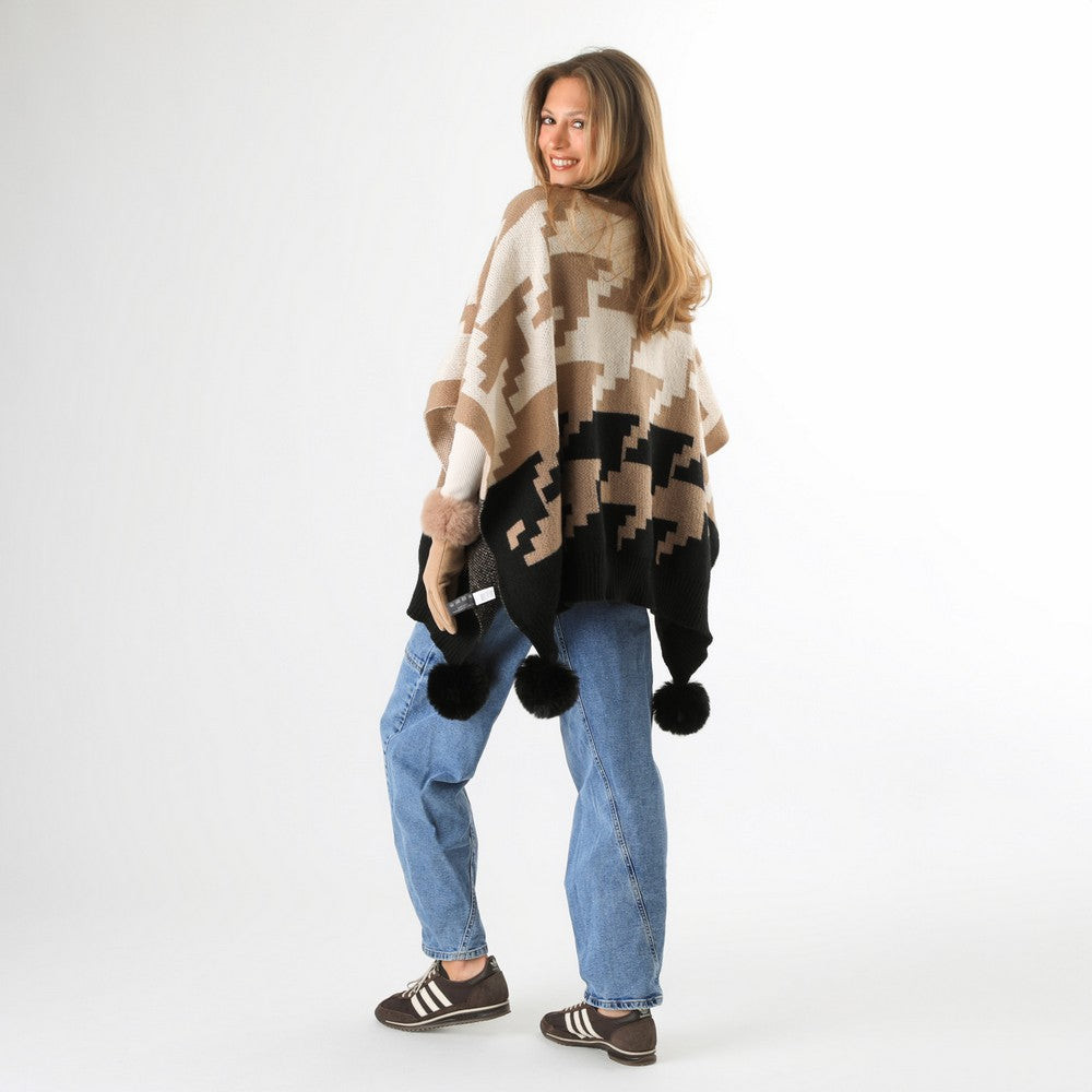 Poncho Delia Grey Humana