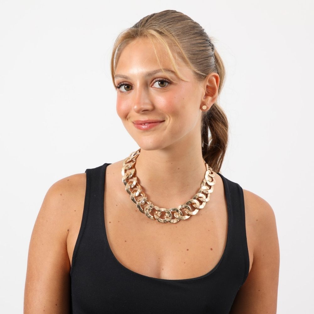 Collar Corto Dorado Boho Humana