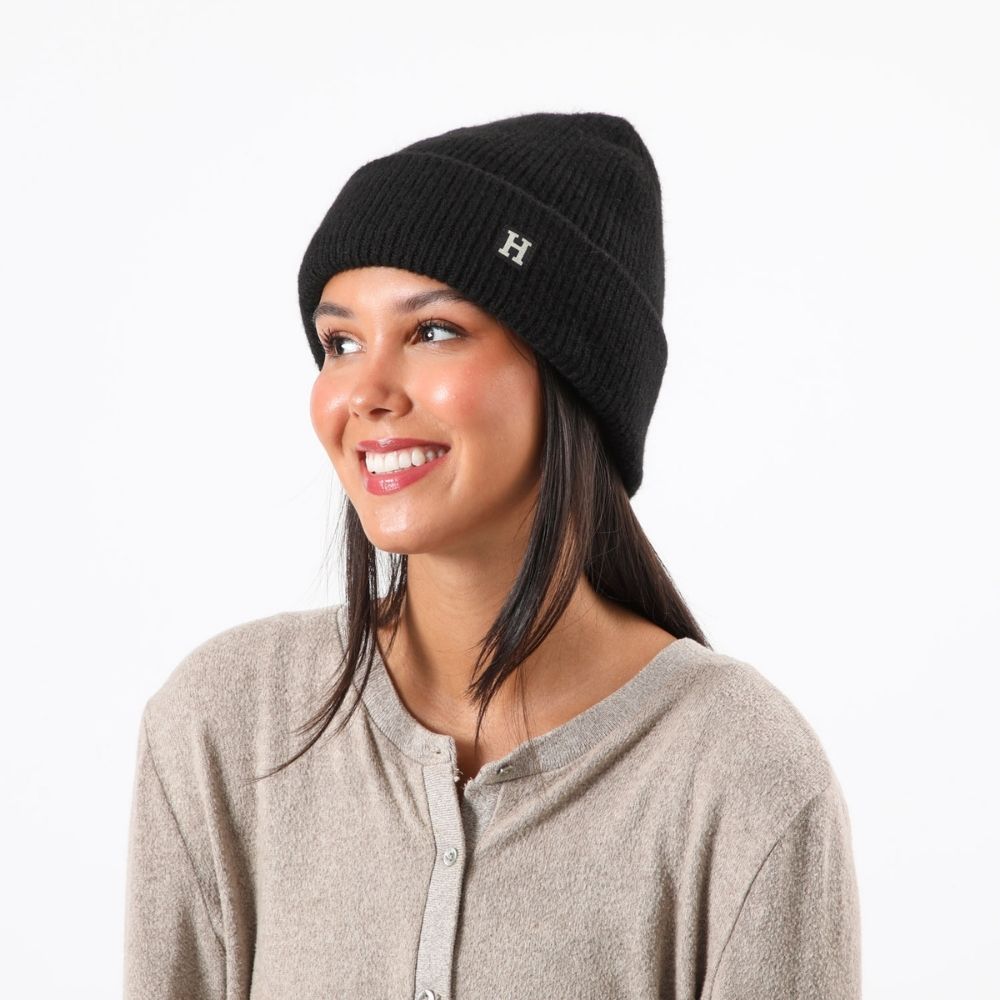 Gorro Lana Janine Negro Humana
