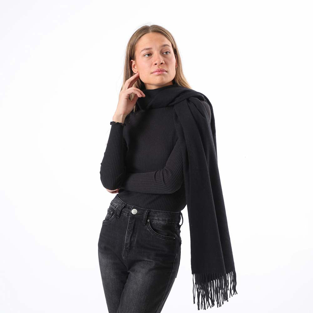 Manta Invierno Solid Negro i-D
