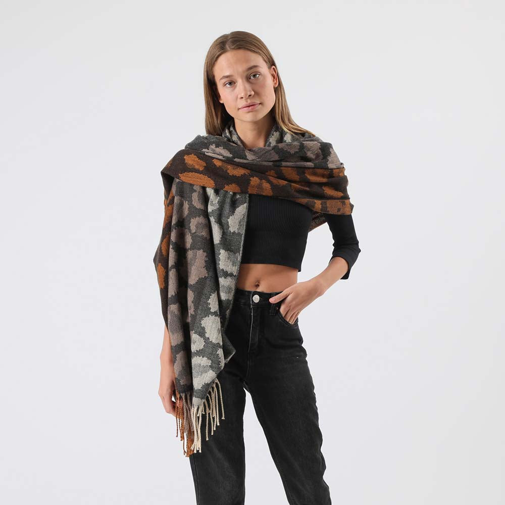 Manta Invierno Animalprint Negro i-D