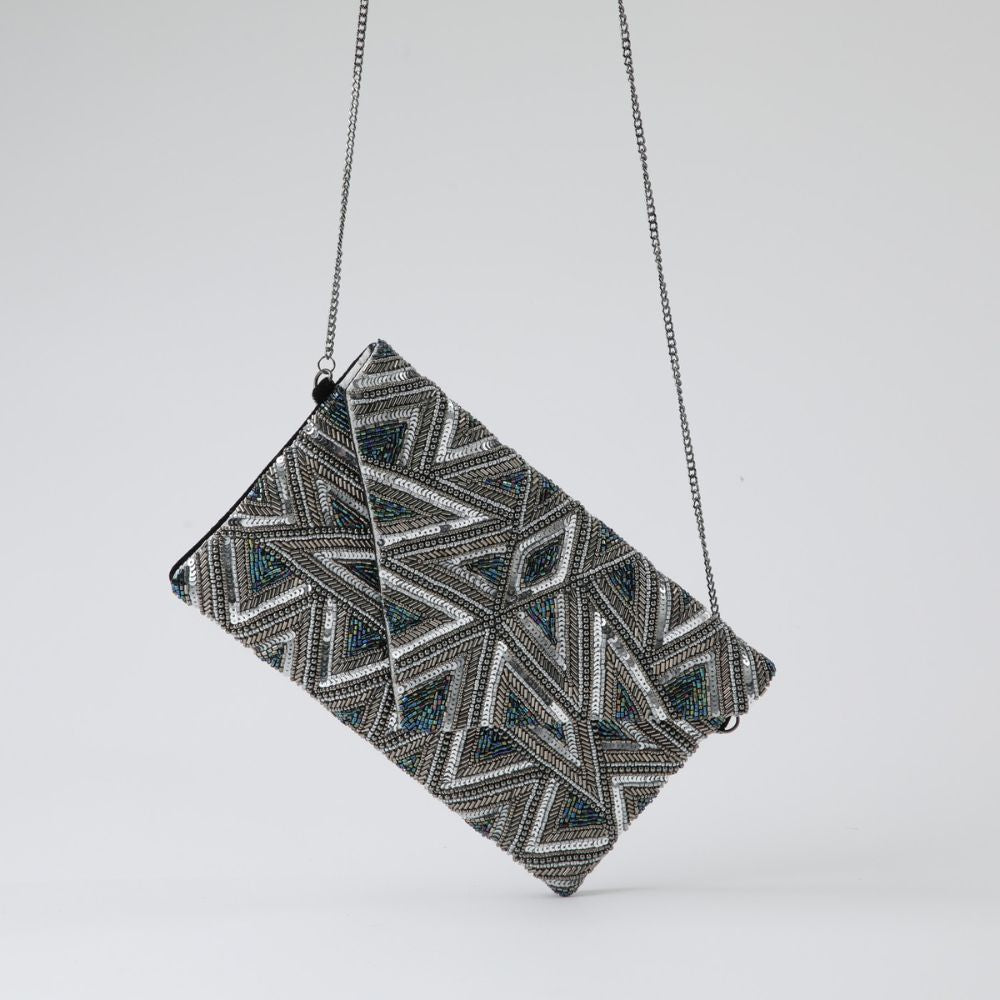Clutch Queen Plateado Humana