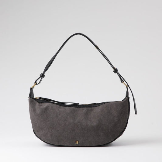 Cartera Hombro Brida Canvas Gris Humana