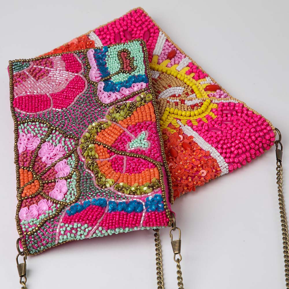 Cartera Mini Bag Garden Fucsia Humana