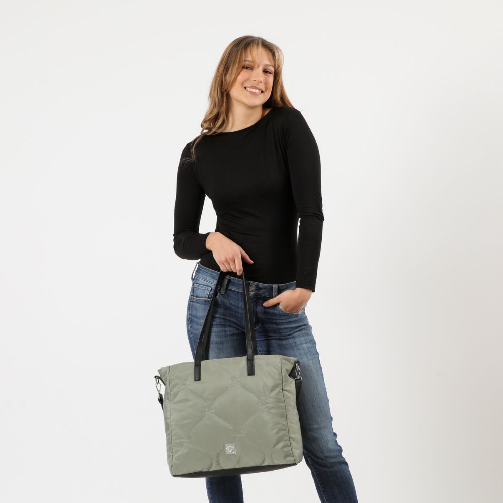 Cartera Hombro Aster Verde I-D