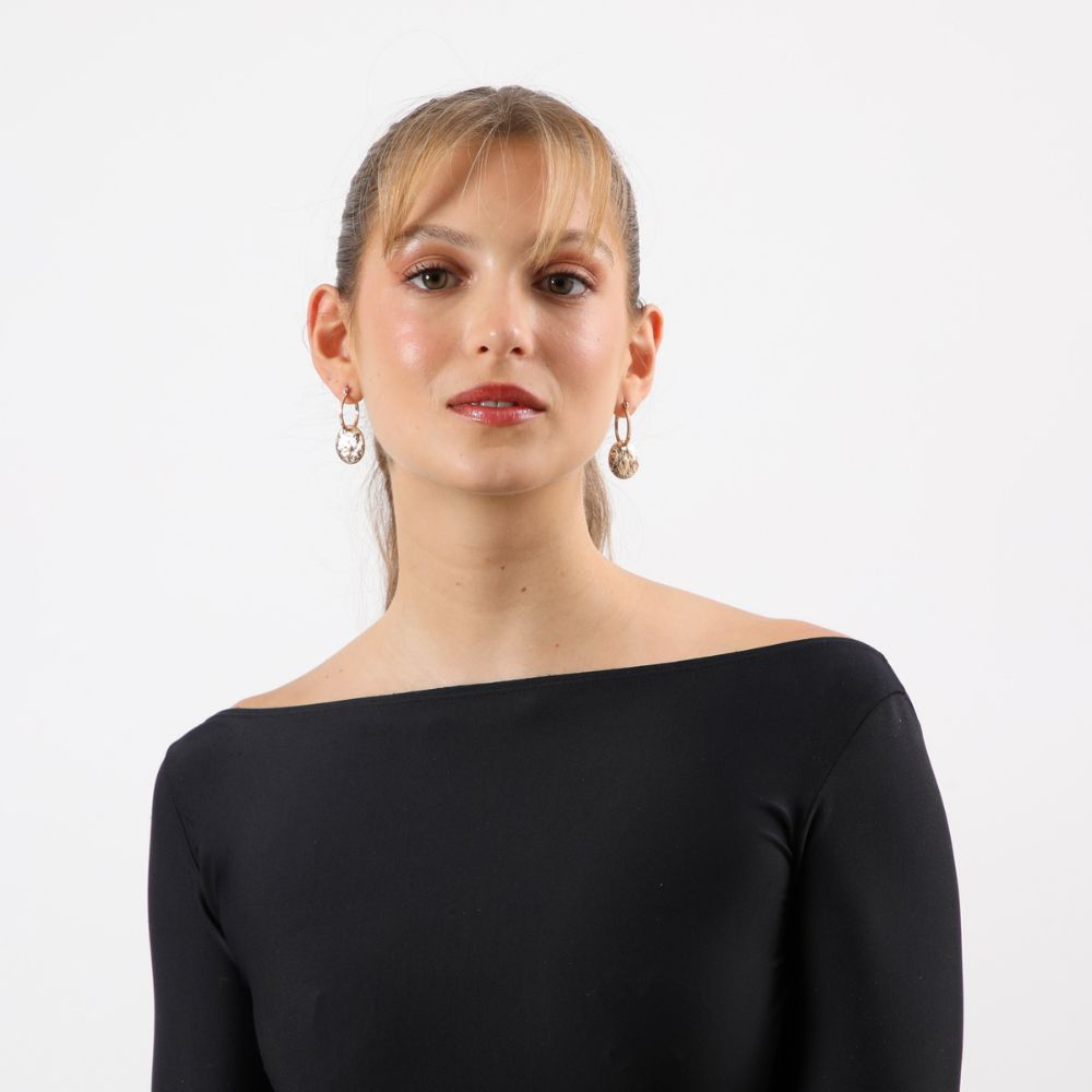 Aros Argolla Riyas Dorado Humana