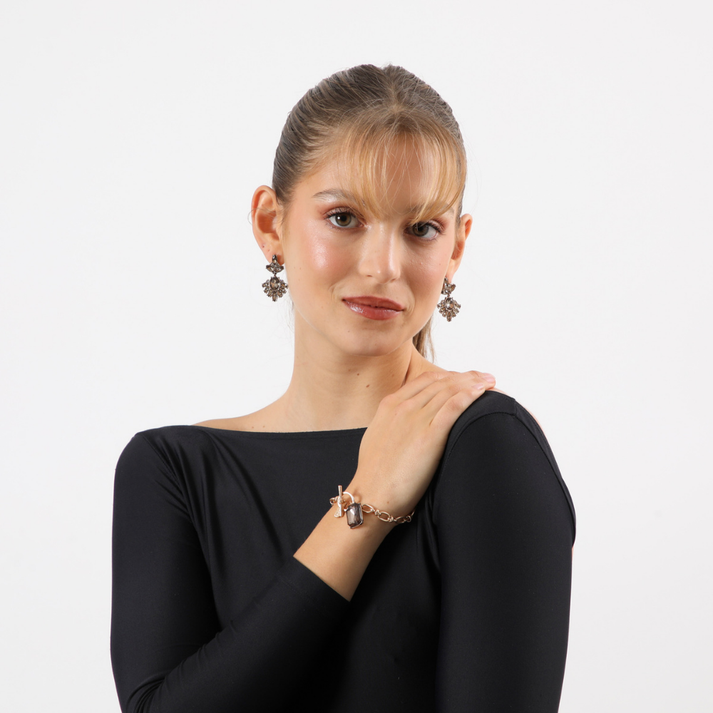 Aros Largo Elvas Dorado Humana