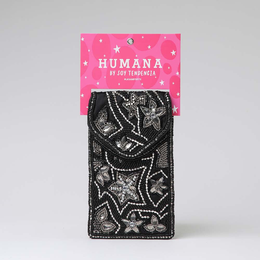 Cartera Mini Bag Stars Negra Humana